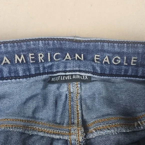 American Eagle Jeans Men 36x32 Original Boot Cut Next Level Airflex Stretch Blue - Picture 5 of 12
